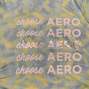 Aeropostale women’s pajamas/loungewear chemise light blue and yellow tie-dye